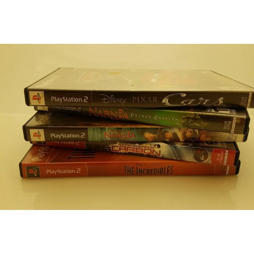 Disney Playstation 2 Bundle of 5 games including Cars, Narnia, Incredibles
